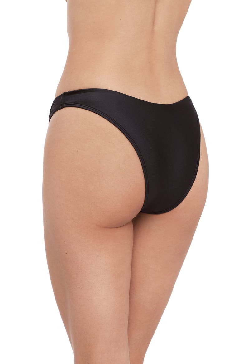 Scoop Front Ring Hipster Bikini Bottoms, Alternate, color, RAVEN BLACK
