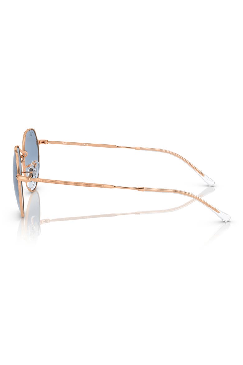 Jack 53mm Round Sunglasses, Alternate, color, ROSE GOLD