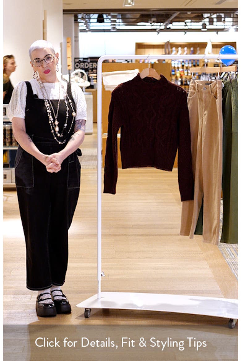 Reba Funnel Neck Cable Sweater video