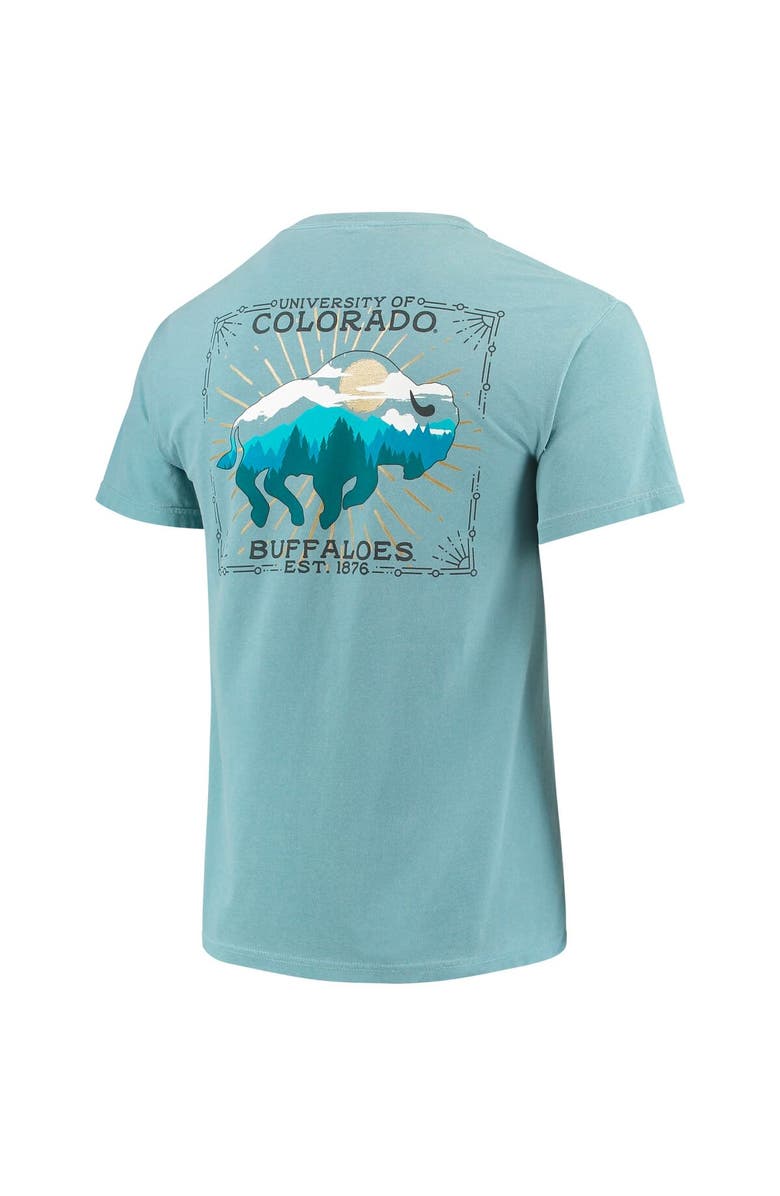 IMAGE ONE Men's Blue Colorado Buffaloes State Local Comfort Colors T-Shirt, Alternate, color, 