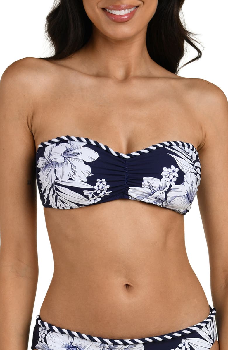 La Blanca Mariner Bandeau Bikini Top, Alternate, color,