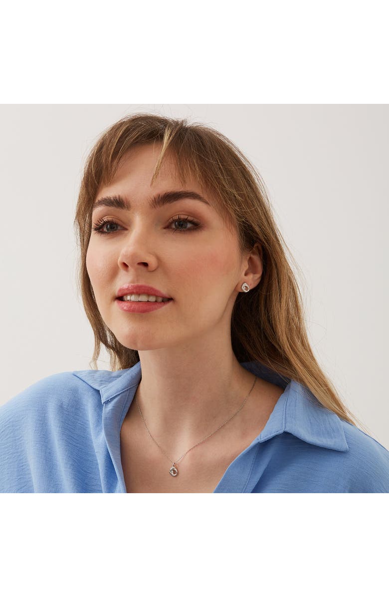 Spero London Dripping Molten Natural Textured Sterling Silver Authentic Pendant Necklace, Alternate, color, Silver