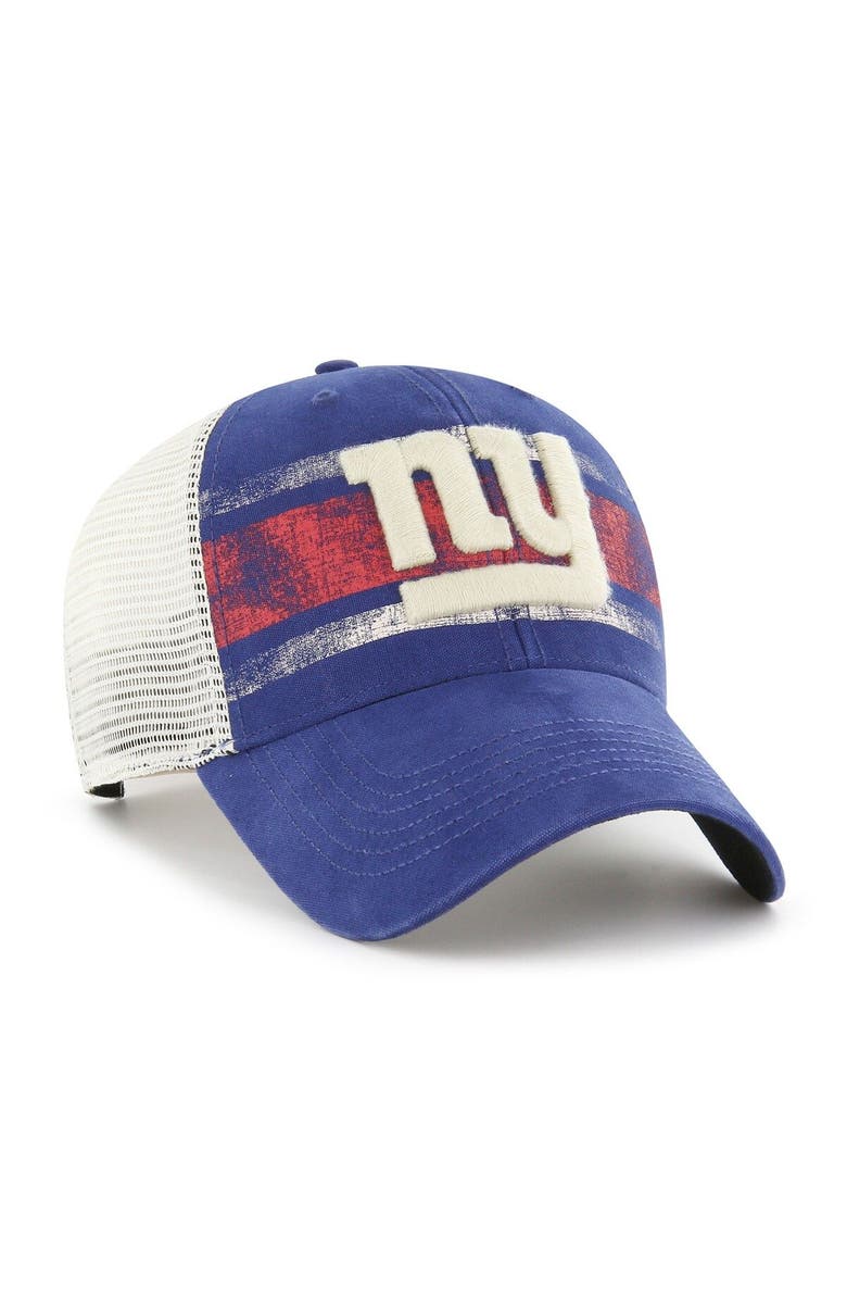 '47 Men's '47 Royal/White New York Giants Interlude MVP Trucker Snapback Hat, Alternate, color, 