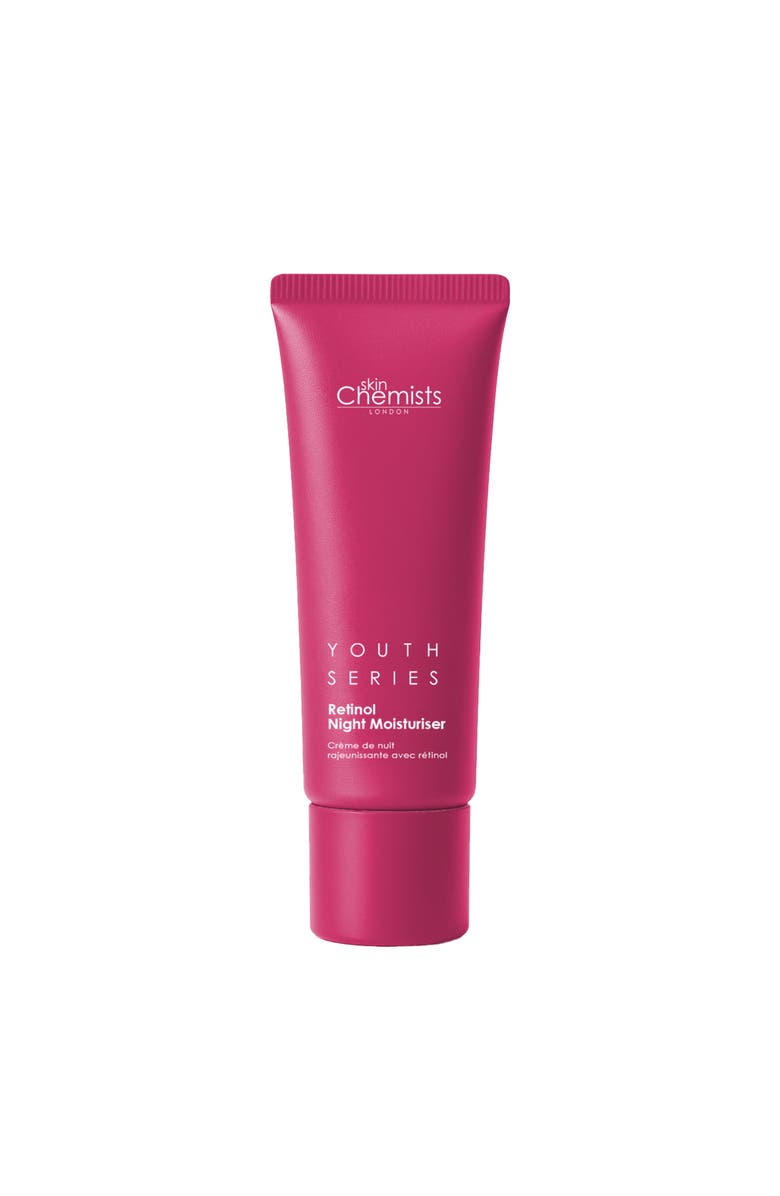 SKINCHEMISTS Retinol Bakuchiol Anti-Ageing Night Moisturiser 50ml for Fine Lines, Wrinkles, Firmness & Radiance, Main, color, White