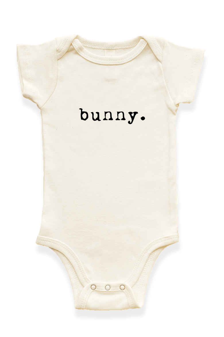 Bunny Organic Baby Bodysuit, Main, color, Natural