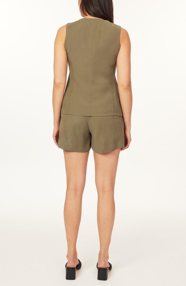 Scotch & Soda Washed Longline Vest, Alternate, color, Dusky Olive