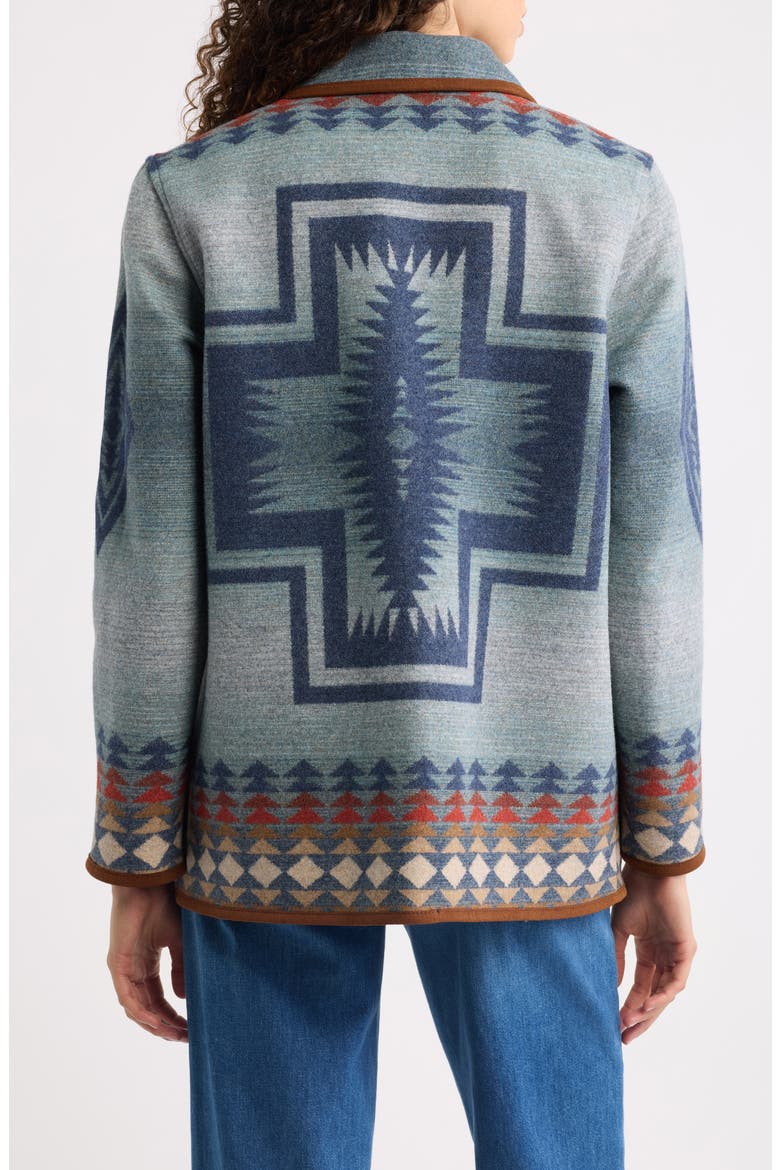 Reversible Wool Coat, Alternate, color, HARDING INDIGO