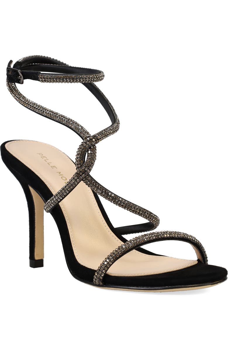 Pelle Moda Kaleah Crystal Strappy Sandal, Main, color,