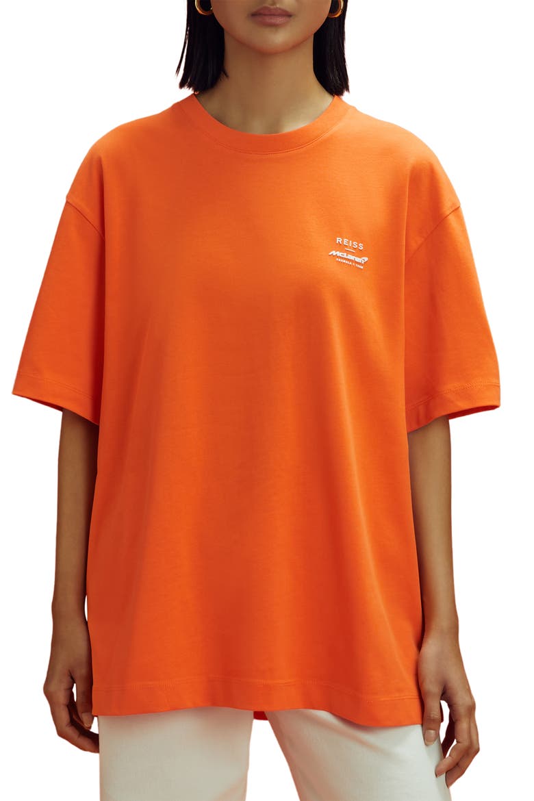 x McLaren Formula 1 Team Collection Cotton Graphic T-Shirt, Main, color, PAPAYA