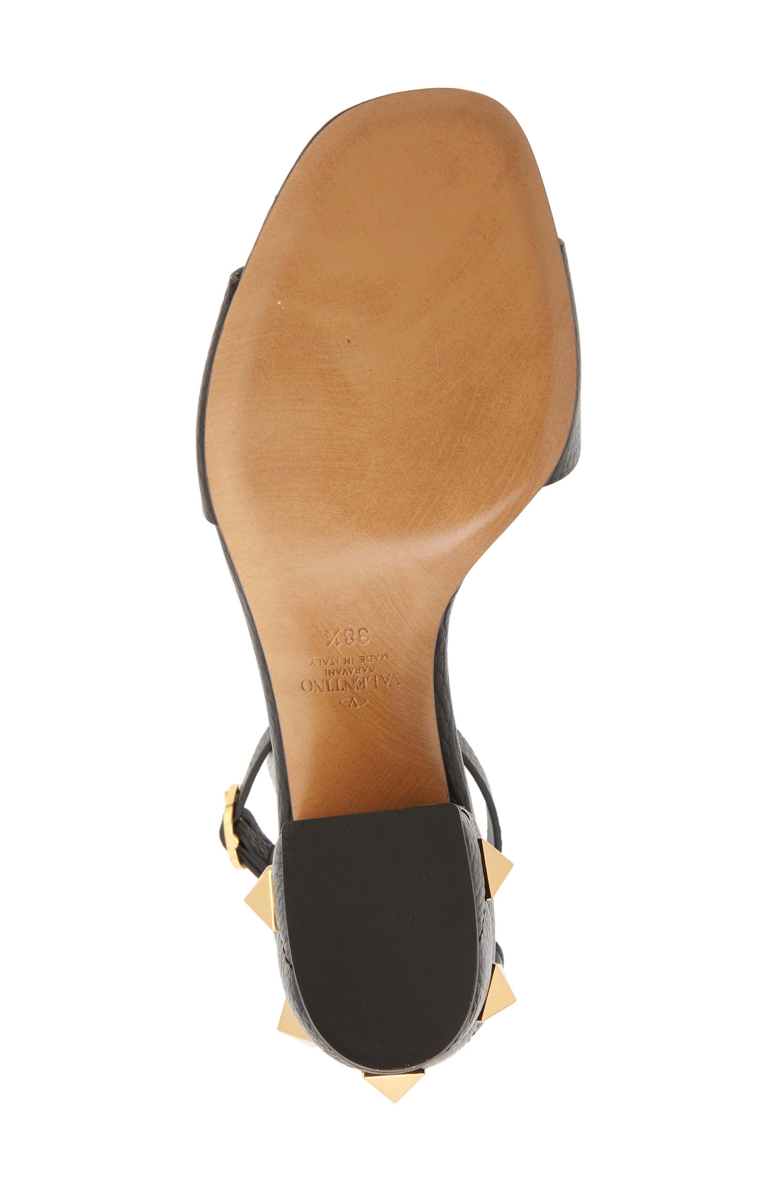 Valentino Garavani Roman Stud Block Heel Sandal, Alternate, color, 