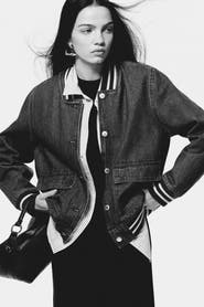 H&M Denim Baseball Jacket