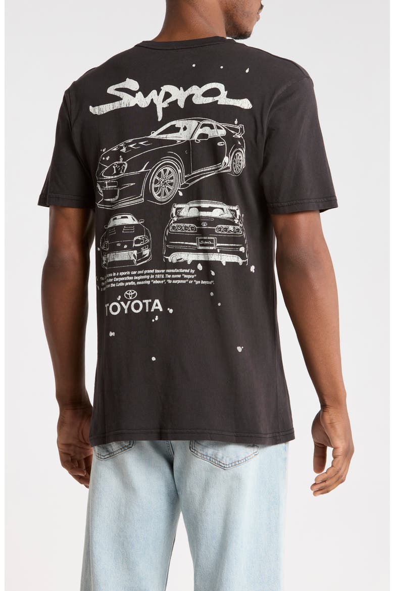 Toyota Supra Angles Graphic T-Shirt, Alternate, color, BLACK