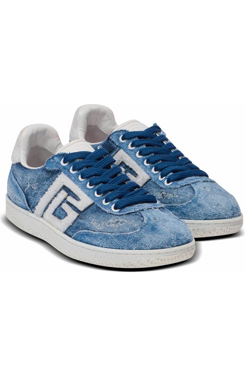 Balmain Denim Balmain Swan Trainers, Alternate, color, Blue
