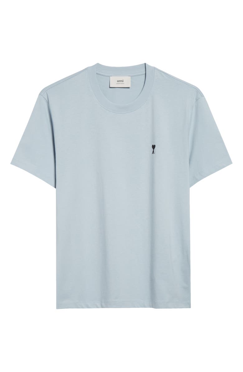 AMI PARIS Ami de Coeur Cotton T-Shirt, Alternate, color, Sky