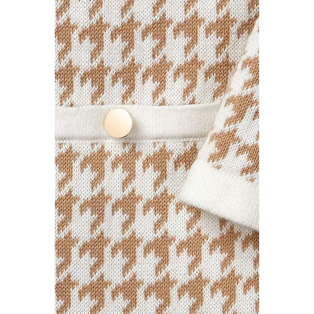 Hope & Henry Girls' Organic Bow Sweater Dress, Kids In Neutral