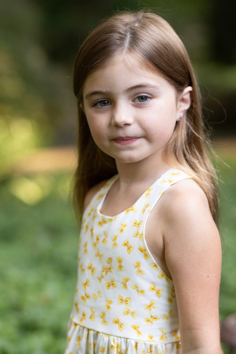 Girls Cross Back Woven Dress, Alternate, color, Pasta