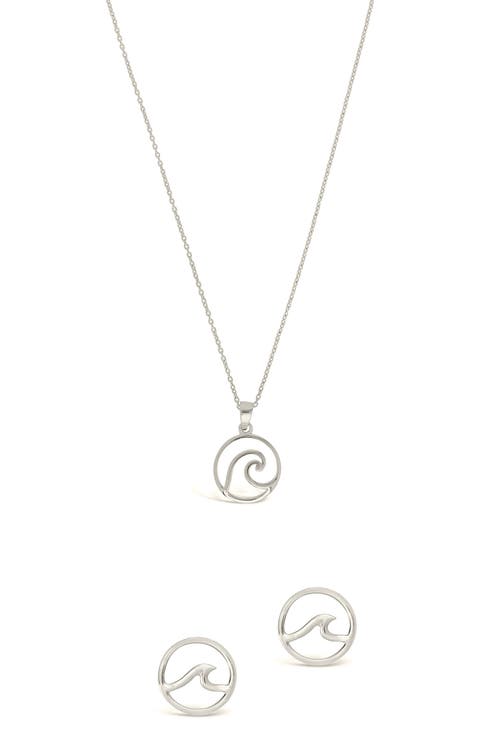 Wave Necklace & Earrings Set