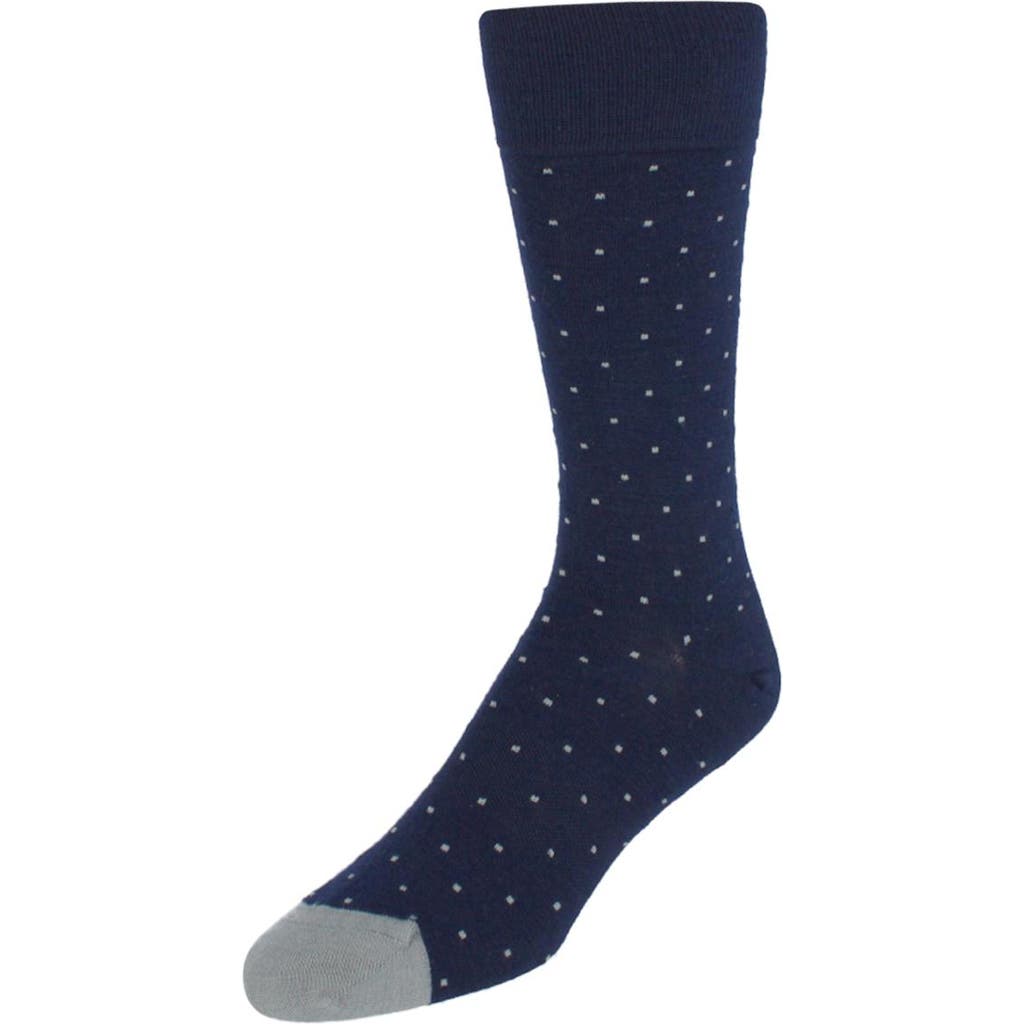 Trafalgar Croix Polka Dot Patterned Mid-calf Merino Wool Socks