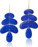 Ten Thousand Things Small Lapis Dangle Earrings