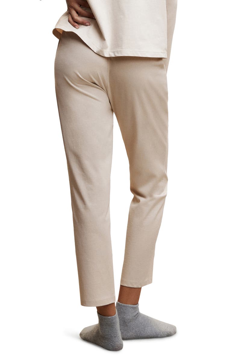 MANGO Cotton Knit Drawstring Pants, Alternate, color,