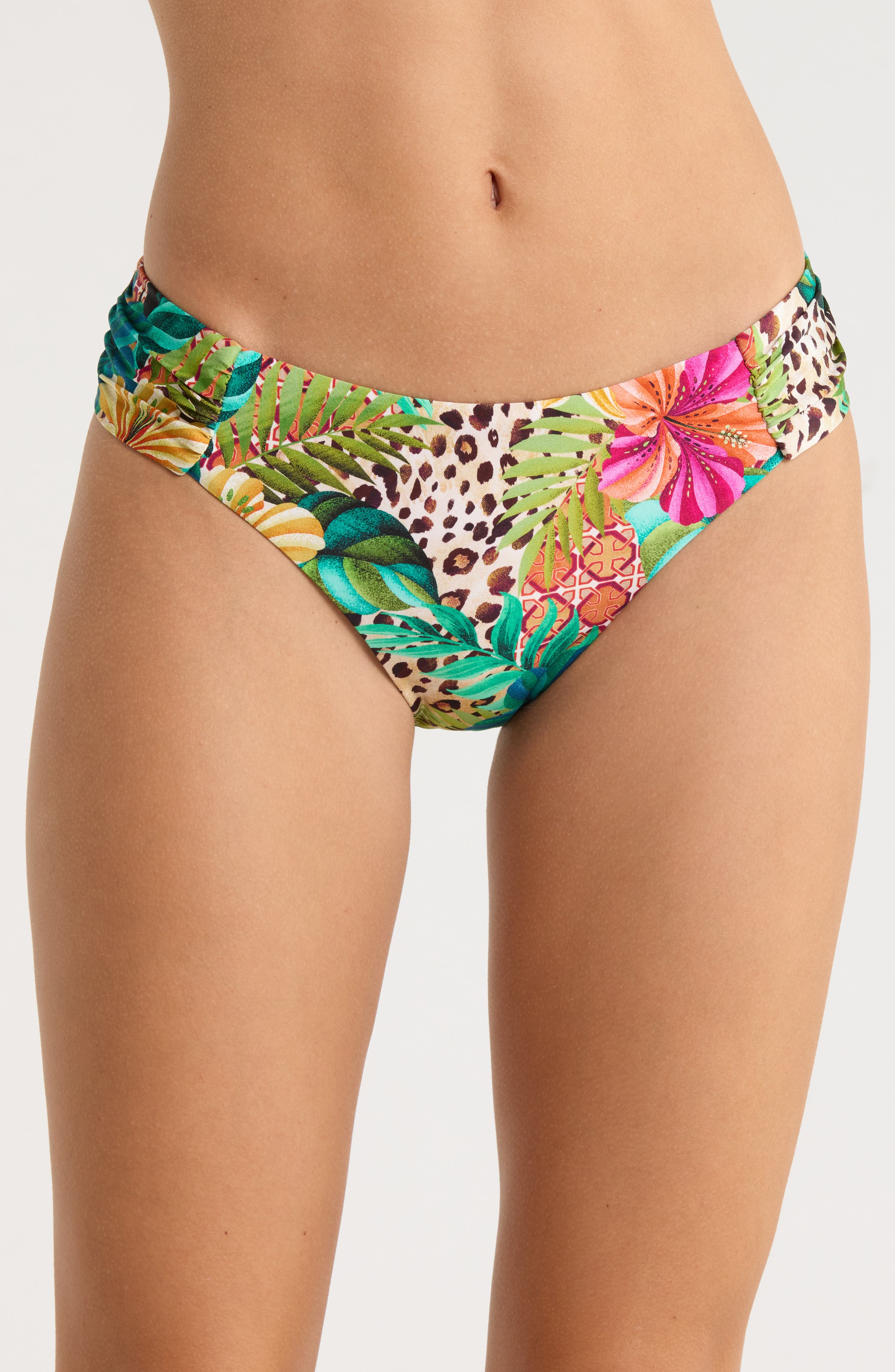 Paradise Heat Shirred Bikini Bottoms