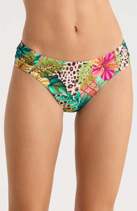 Paradise Heat Shirred Bikini Bottoms
