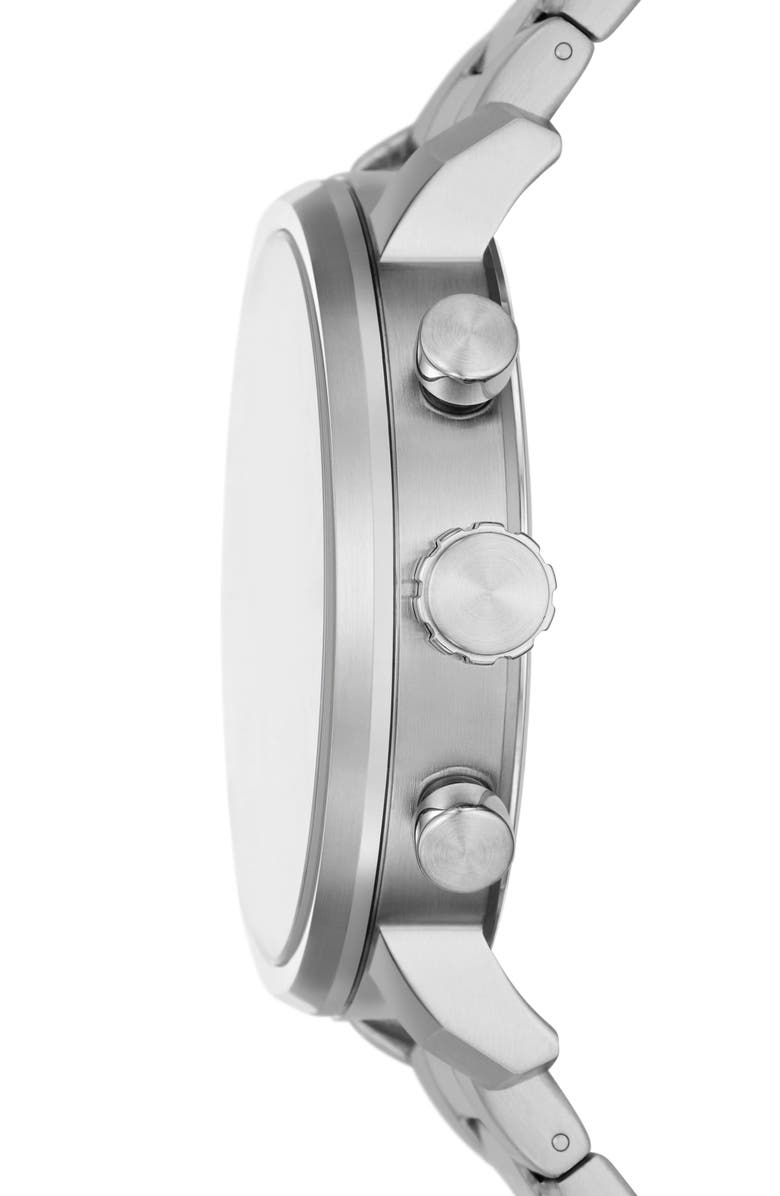 Fossil Modern Rhett Three Hand Quartz Bracelet Watch, 42mm, Alternate, color, Silver