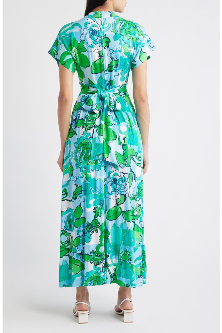 Keenan Floral Maxi Dress, Alternate, color, CAPRI BLUE ROUSSEAUS ROSES