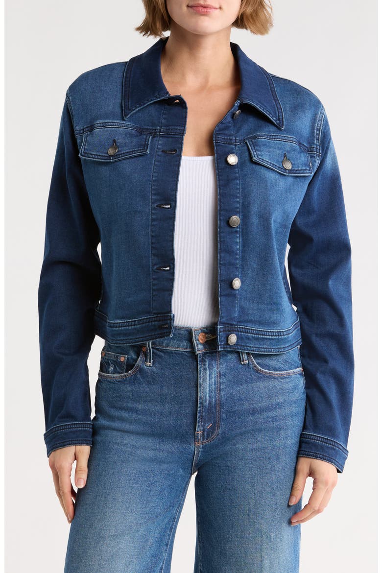 Vika Denim Jacket, Main, color, STREAM