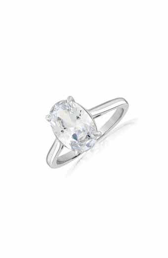 Radiant Oval Cubic Zirconia Ring