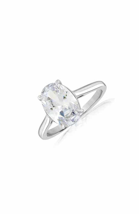 Radiant Oval Cubic Zirconia Ring