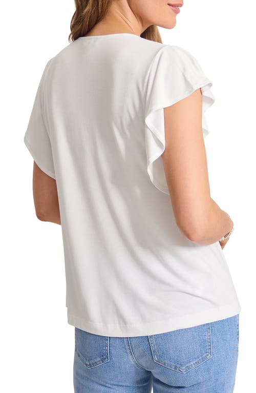 Tommy Bahama Kauai Flutter Sleeve T-shirt In White
