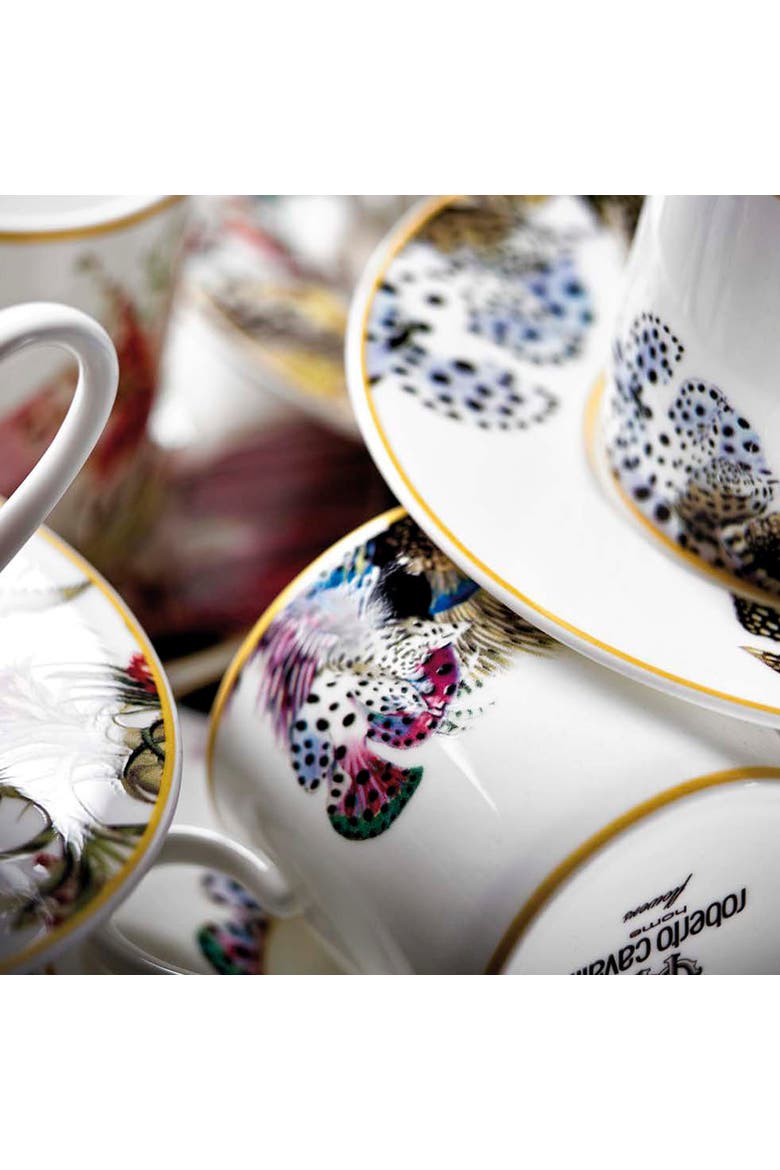 6pcs Coffee Cup & Saucer with Luxury Box, Alternate, color, Flowers