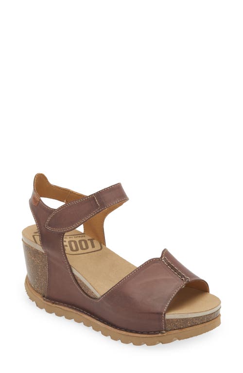 On Foot Samoa 310 Wedge Sandal in Chocolate 