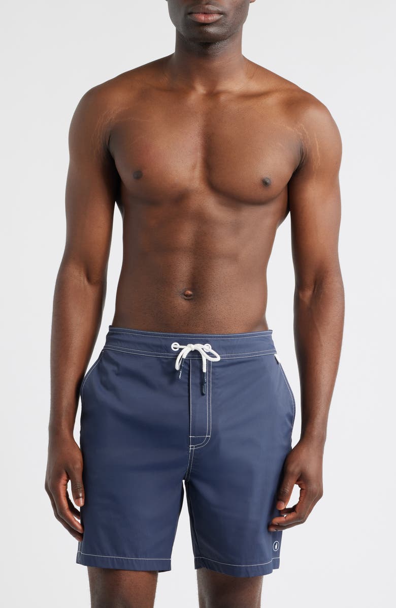 johnnie-O Arcata Swim Trunks, Main, color, Space