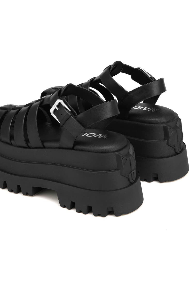 Naked Wolfe Devil Platform Fisherman Sandal, Alternate, color,
