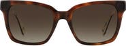 Kate Spade New York harlow gs 55mm gradient polarized square sunglasses
