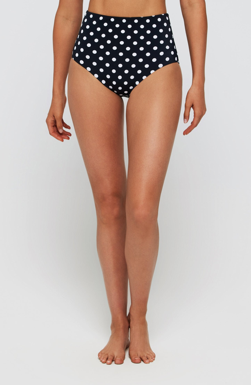 Hermoza Mackenzie Sculpted High Waisted Two-piece Swimsuit Bottom In Black