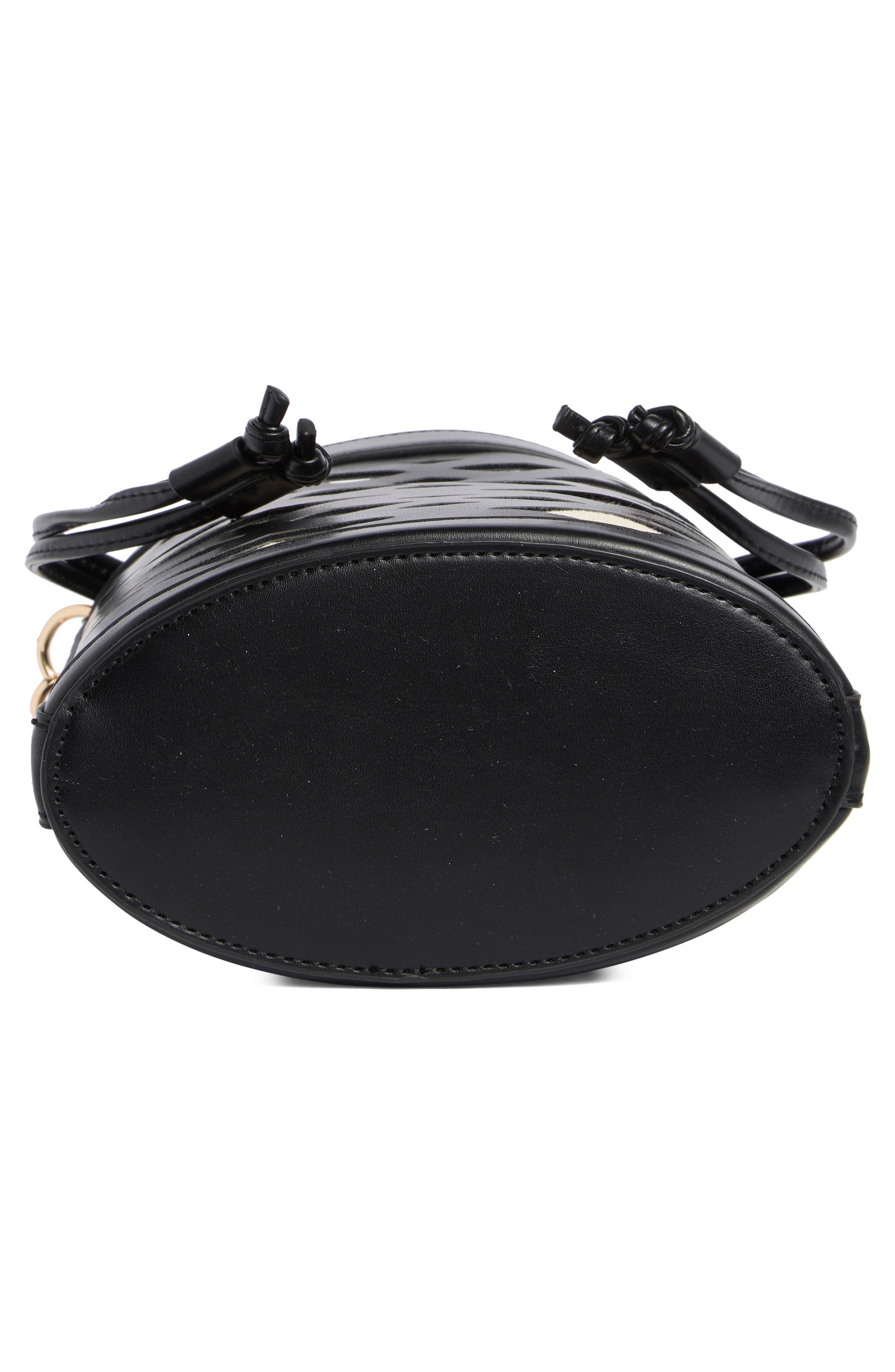 BCBG Woven Laser Cut Bucket Bag, Alternate, color, 