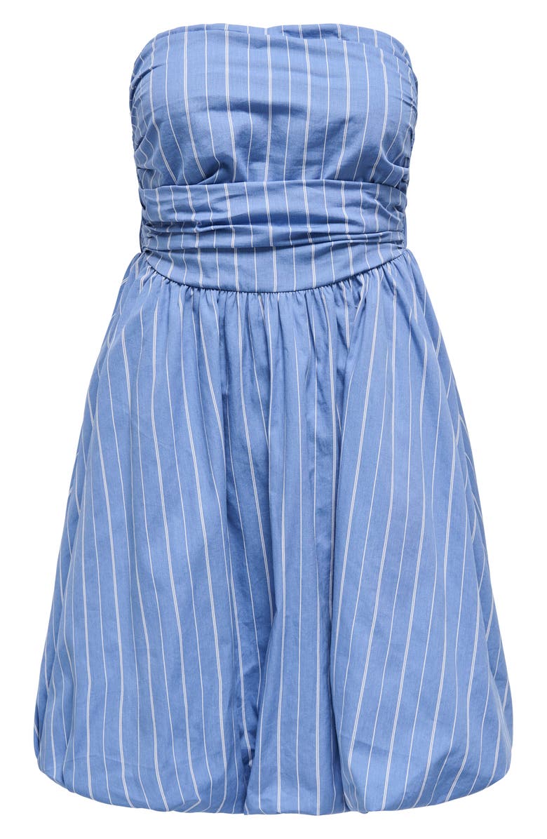 Only Onlesie Tube Dress, Main, color, Blue Bonnet Stripes