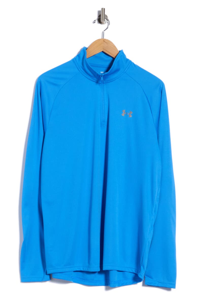UA Velocity 2.0 Quarter Zip Pullover, Alternate, color, 402 BLUE ATLANTIS