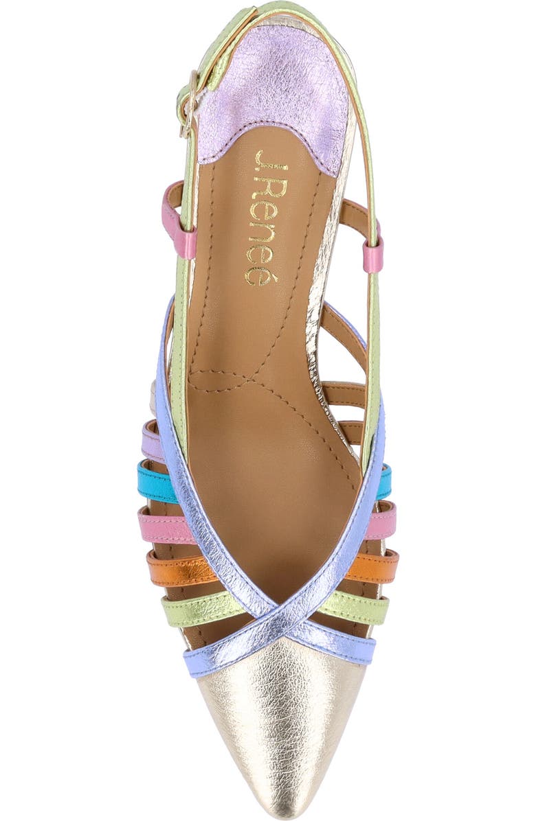 J. Reneé Lorel Slingback Kitten Heel Pointed Toe Pump, Alternate, color,