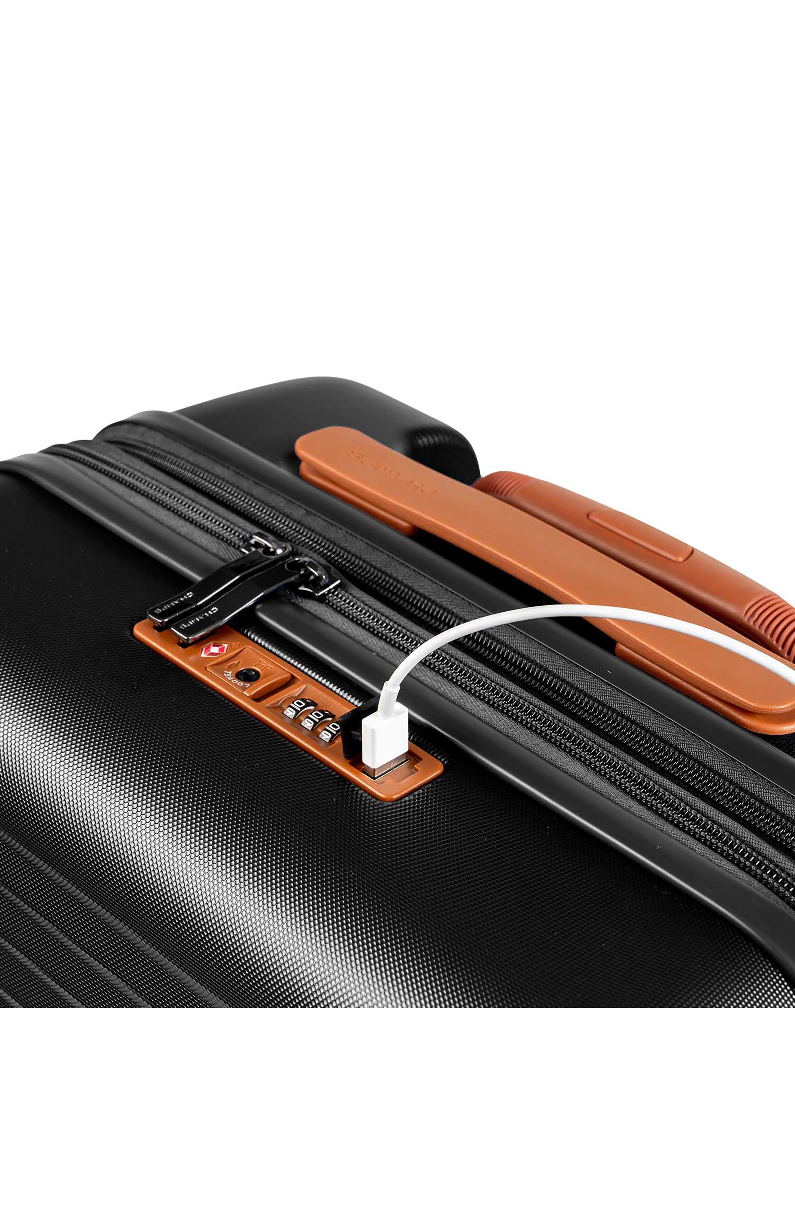 CHAMPS Vintage II 3-Piece Wheeled Luggage Set, Alternate, color, Black