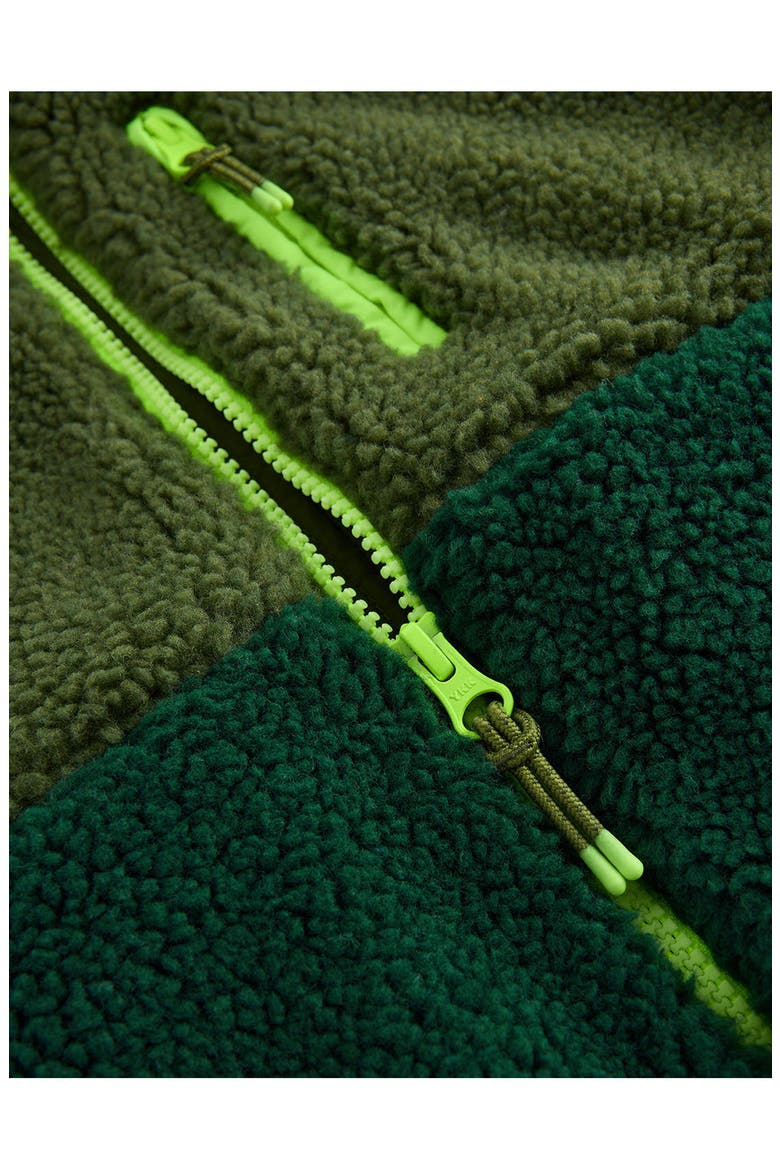 Kids' 2-in-1 Panelled Fleece Mix Jacket, Alternate, color, GREEN