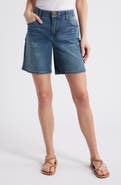Wit & Wisdom High Waist Relaxed Denim Shorts
