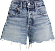 MOUSSY VINTAGE Douglaston Ripped Denim Cutoff Shorts