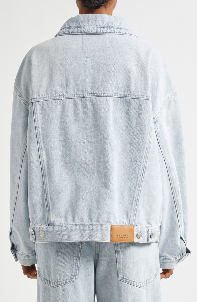 Isabel Marant Étoile Liliany Oversize Denim Jacket, Alternate, color, 