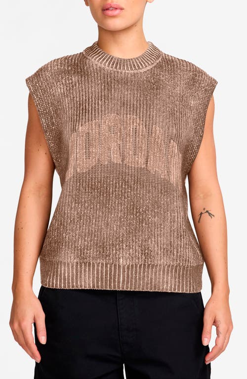 Jordan Gfx Flight Sleeveless Graphic Sweater In Brown