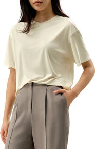 Lilysilk Silk Jersey Oversized Tee