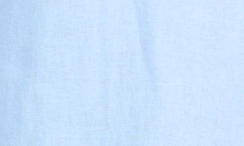 Tailorbyrd Linen Blend Button-down Shirt In Light Blue